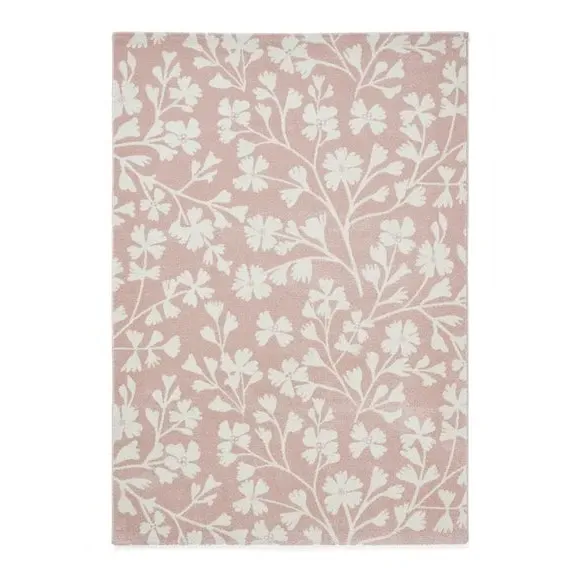 Floral Rug Hand-Carved - Rose
