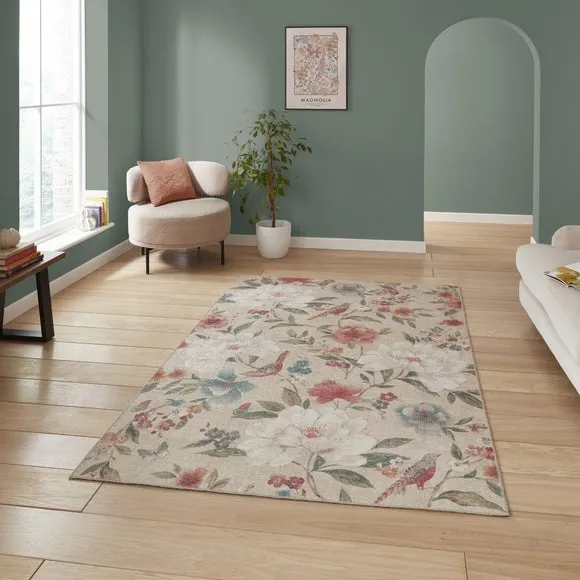 Floral Rug - Natural