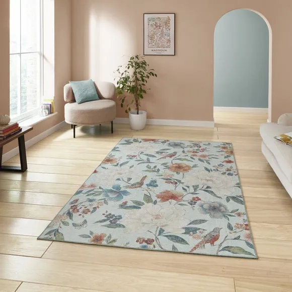 Floral Runner - Blue image