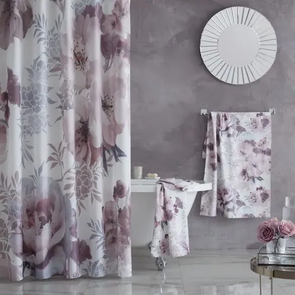 Floral Shower Curtain - Blush, Fabric image