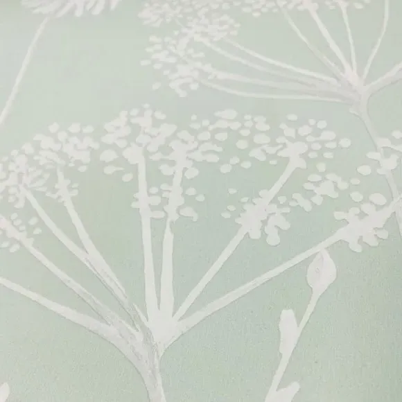 Floral Wallpaper with Matte Finish - Green