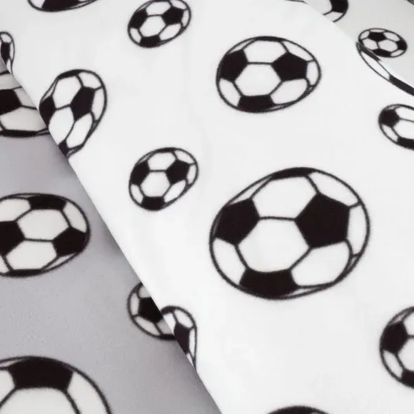 Football Fleece Duvet Cover Set - Grey, Fleece