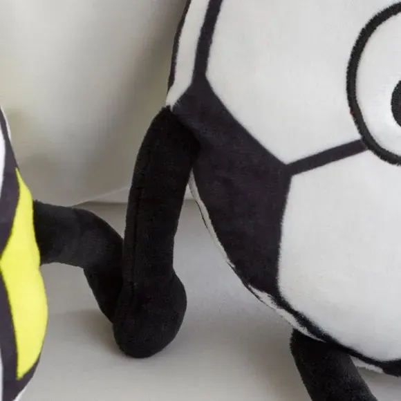 Football Shaped Cushion with Magnets - Multicolor