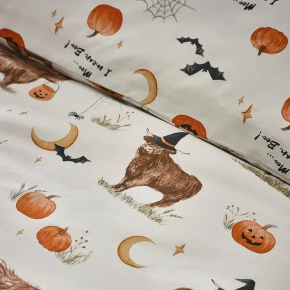 Halloween Duvet Cover Set - Natural, Polycotton