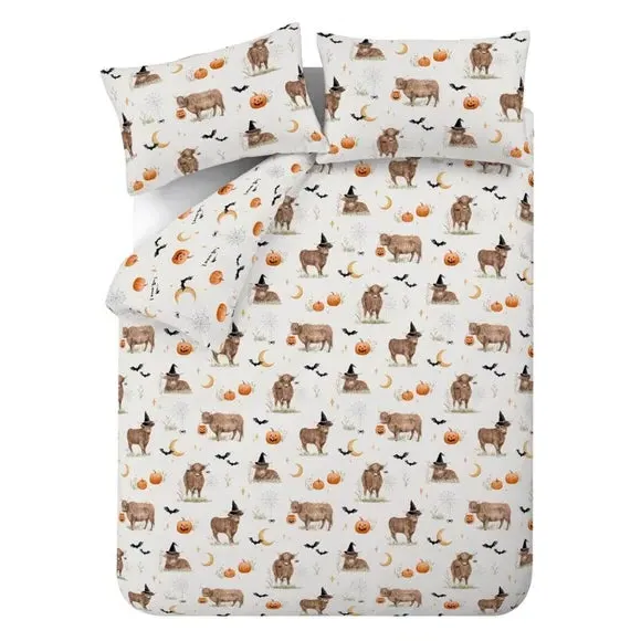 Halloween Duvet Cover Set - Natural, Polycotton
