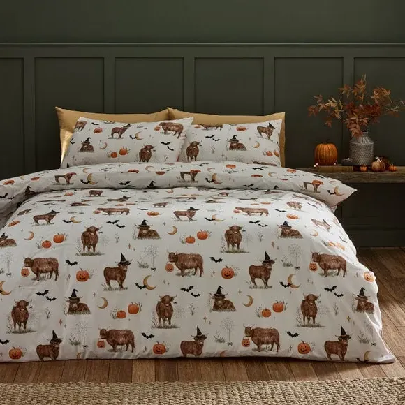 Halloween Duvet Cover Set - Natural, Polycotton image