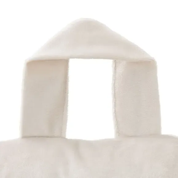 High Back Cuddle Cushion - Cream, Matt Velvet