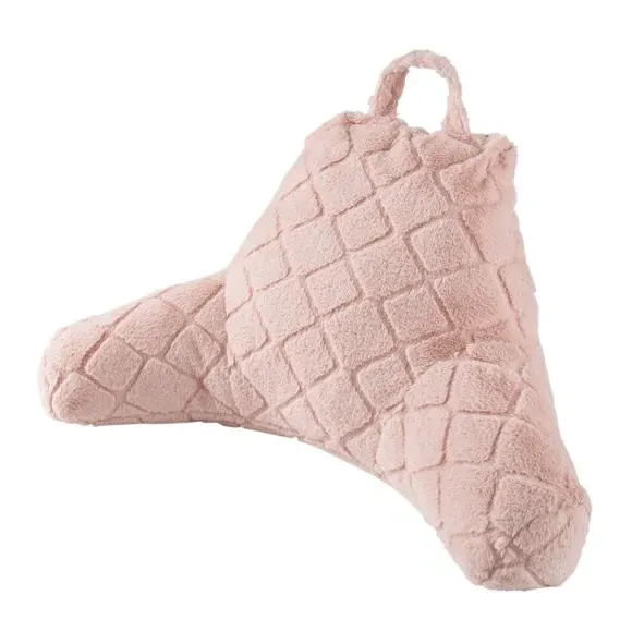 High Back Cuddle Cushion Diamond - Blush, Fleece