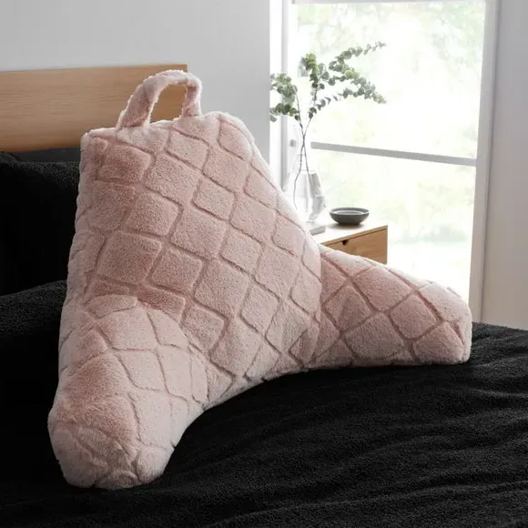 High Back Cuddle Cushion Diamond - Blush, Fleece image