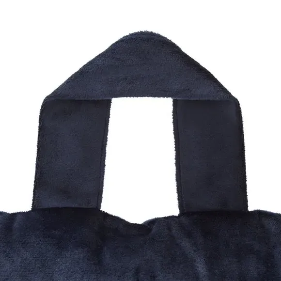 High Back Cuddle Cushion - Navy, Matt Velvet