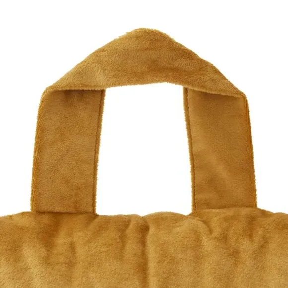High Back Cuddle Cushion - Ochre, Matt Velvet