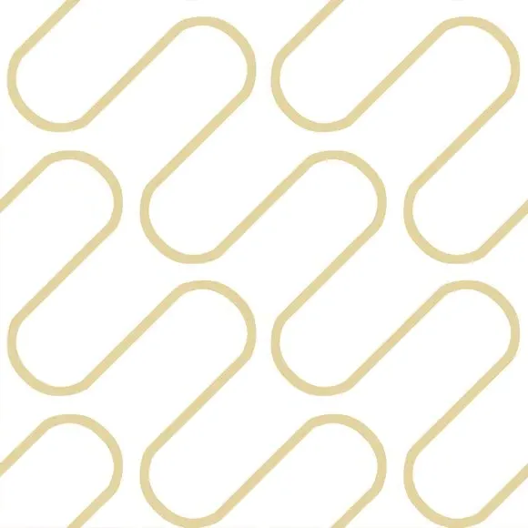 Linear Curve Wallpaper - White, Geometric