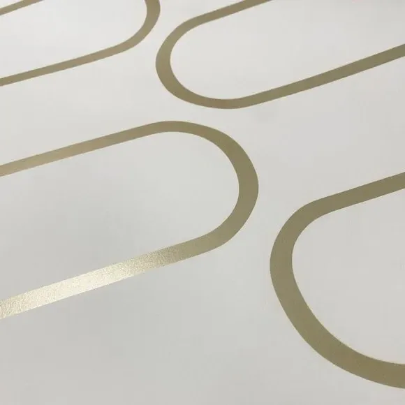 Linear Curve Wallpaper - White, Geometric