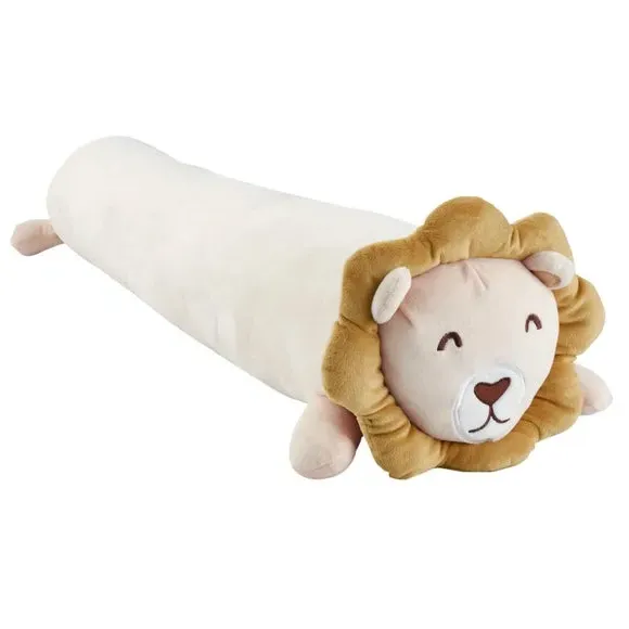 Lion Shaped Cushion 3D Design - Yellow, Plush
