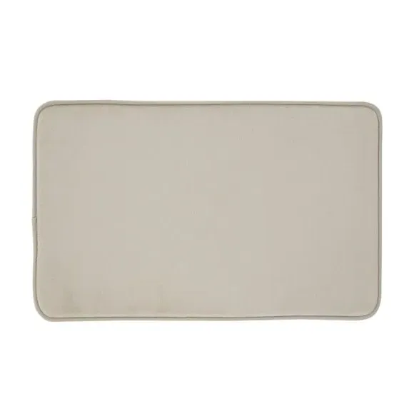 Memory Foam Bath Mat Anti-Bacterial - Natural