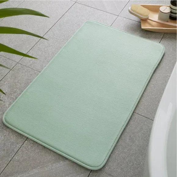 Memory Foam Bath Mat Anti-Bacterial - Sage