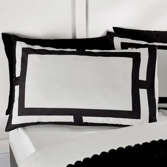 Mono Panel Duvet Cover Set - Cream