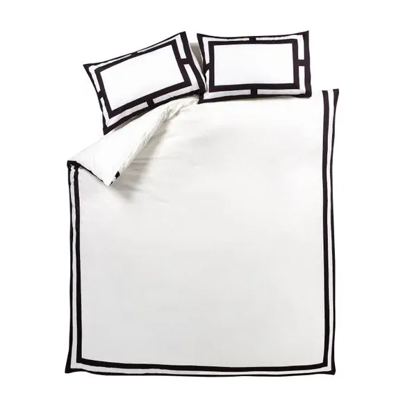 Mono Panel Duvet Cover Set - Cream