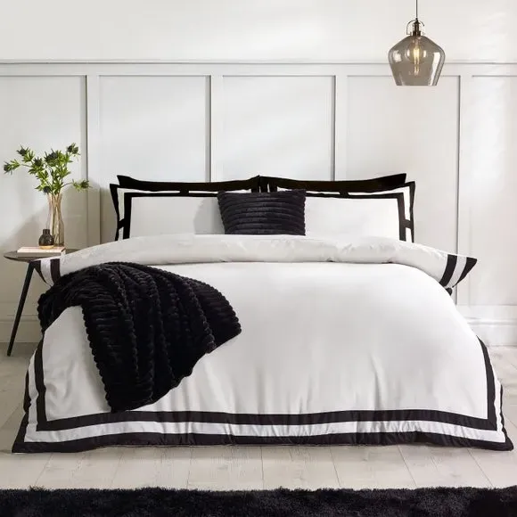 Mono Panel Duvet Cover Set - Cream image