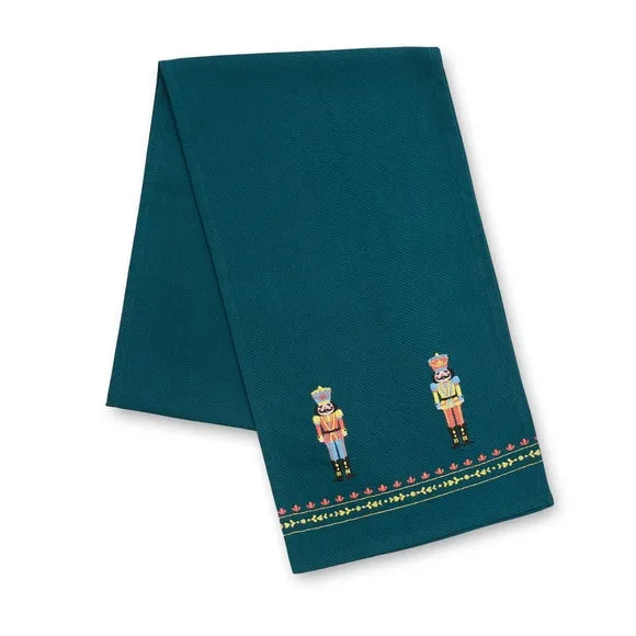 Nutcracker Table Runner - Green, Cotton