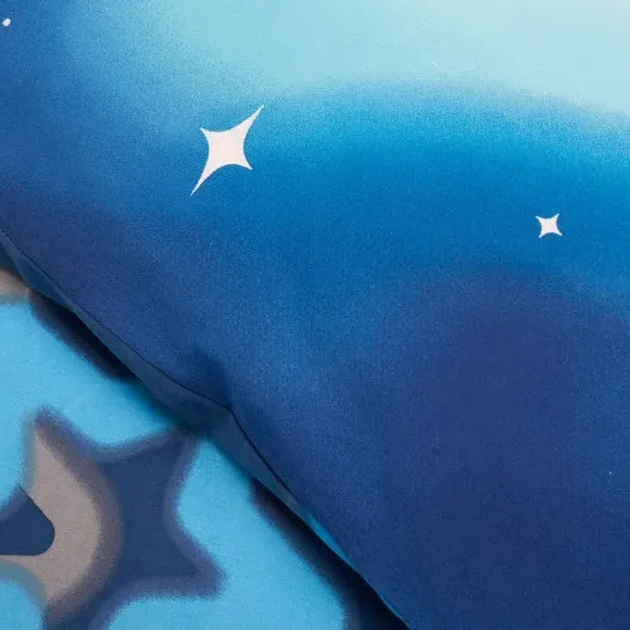 Ombre Stars Duvet Cover Set - Blue, Polycotton