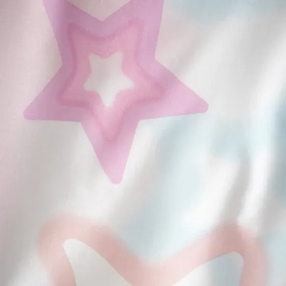 Ombre Stars Duvet Cover Set - White, Polycotton