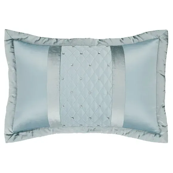 Pair Pillow Shams with Sequins - Blue, Velvet