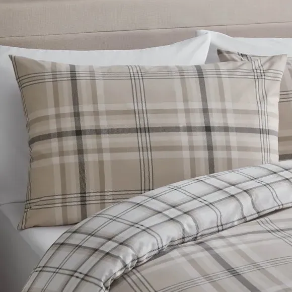 Patchwork Duvet Cover Set - Natural, Polyblend