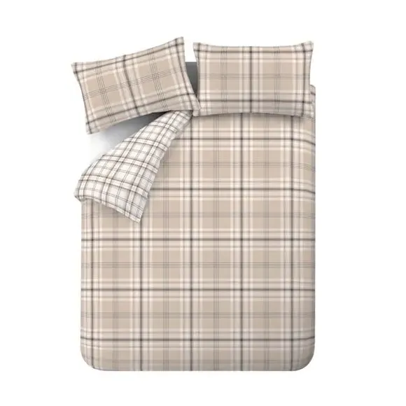 Patchwork Duvet Cover Set - Natural, Polyblend