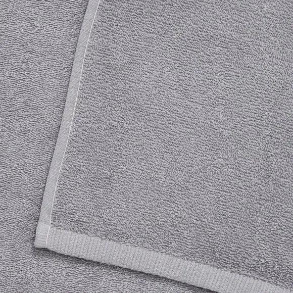 Quick Dry Bath Towel - Grey, Cotton