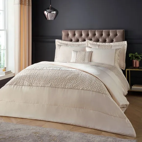 Quilted Bedspread with Sequins - Champagne image