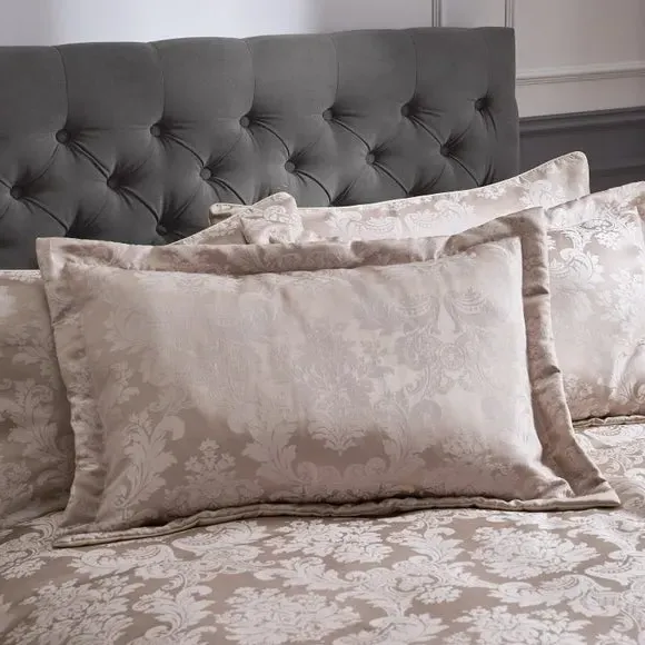 Quilted Pillowsham Pair - Gold, Polyester image