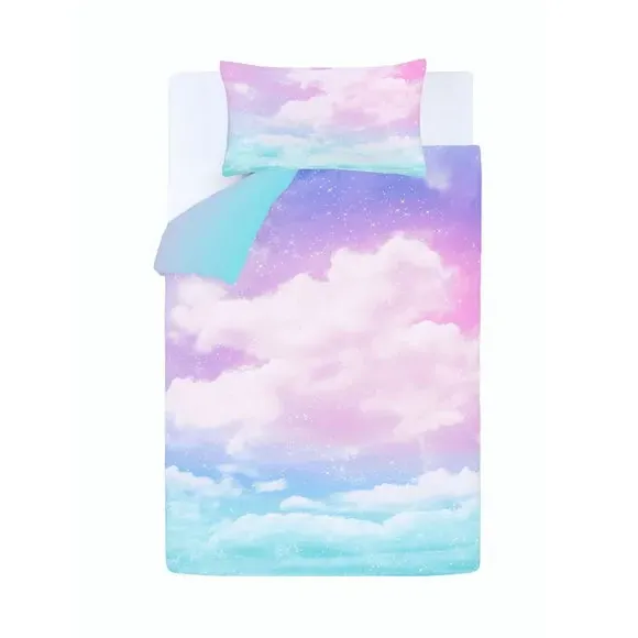 Rainbow Ombre Duvet Set - Multicolor, Polycotton