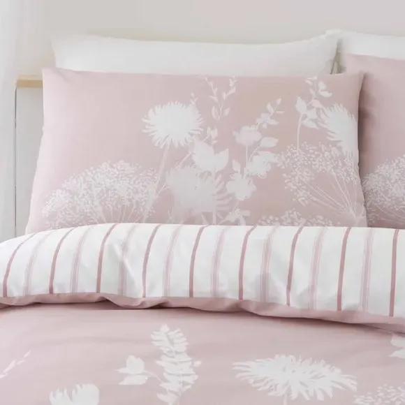 Reversible Duvet Cover Set - Blush, Cotton