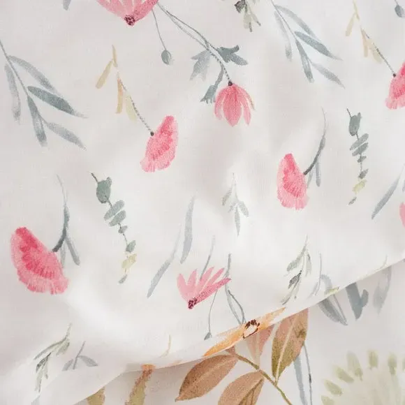 Reversible Duvet Cover Set - Cream, Polyblend
