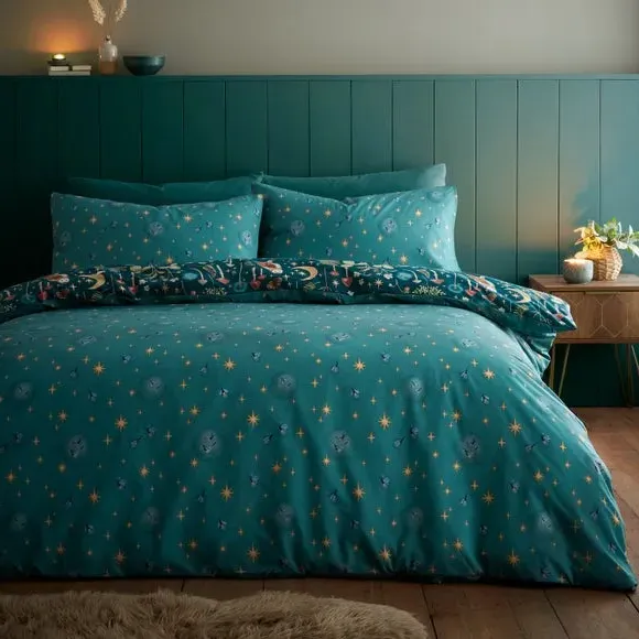 Reversible Duvet Cover Set - Forest, Polyblend