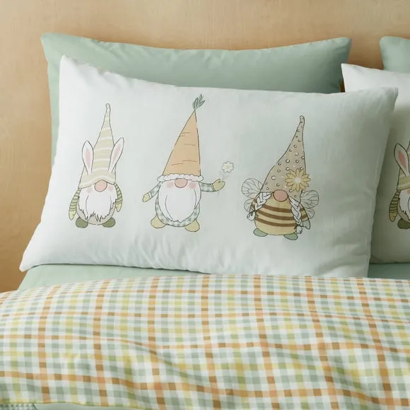 Reversible Duvet Cover Set - Mint, Cotton Blend