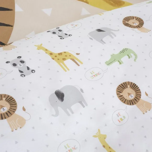 Reversible Duvet Cover Set - Multicolor, Cotton