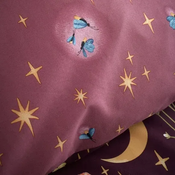 Reversible Duvet Cover Set - Plum, Polyblend