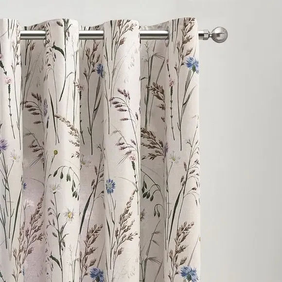 Reversible Eyelet Curtains - Pale Lilac, Polycotton image