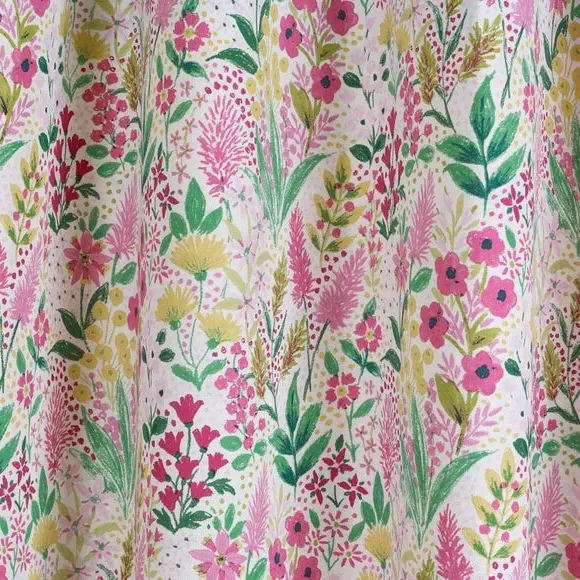Reversible Eyelet Curtains - Pink, Polycotton