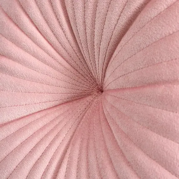 Round Cushion with Stitch Detail - Pink