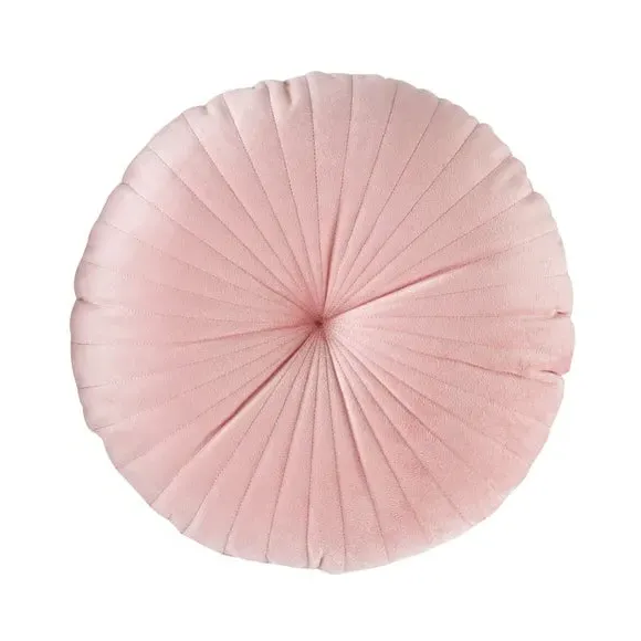 Round Cushion with Stitch Detail - Pink