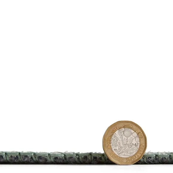 Runner Rug with Bird Design - Green