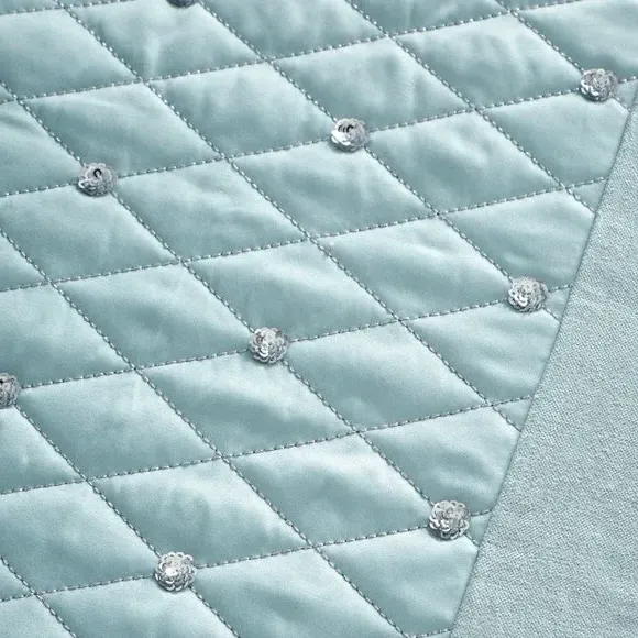 Sequin Cluster Bedspread - Blue