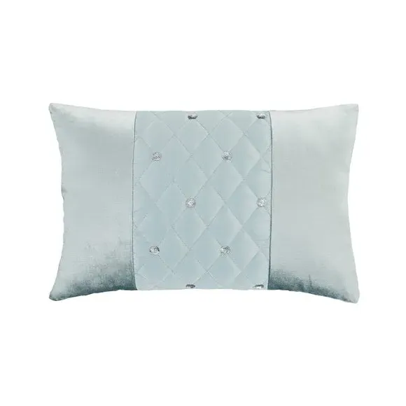Sequin Cluster Cushion - Blue, Velvet