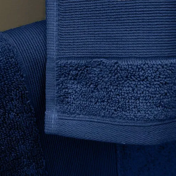 Set of 2 Anti-Bacterial Face Cloths - Navy, Cotton