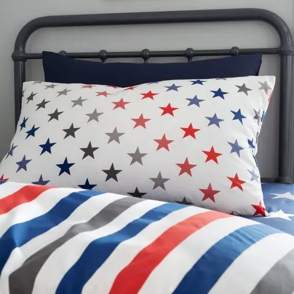 Set of 2 Duvet Cover Sets - Blue, Polyester