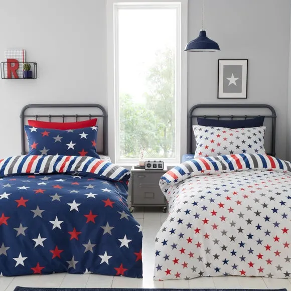 Set of 2 Duvet Cover Sets - Blue, Polyester image
