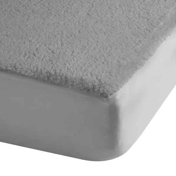 Sherpa Fleece Mattress Topper - Grey